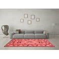 thumbnail image 3 of Ahgly Company Indoor Square Geometric Red Traditional Area Rugs, 5' Square, 3 of 4