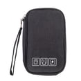 thumbnail image 1 of Bearachild Estuche Cremallera Poliéster Multicompartimentos Bolsas de almacenamiento Capacidad Organizador de cables de viaje Transporte de Almacenamiento y organización del hogar Negro Bearachild HA075200-02, 1 of 6