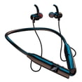 thumbnail image 2 of Auriculares con banda para el cuello Auriculares deportivos con micrófono Negro, 2 of 6