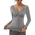 thumbnail image 2 of Ensemble de sous-Vêtements Thermiques pour Femmes, Haut de Pyjama pour Temps Froid, 2 of 6