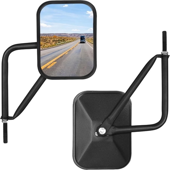 Mirrors Doors Off, Compatible with Jeep Wrangler CJ TJ JK JL JT, Anti-shake Wide Vision, 2 Pack