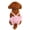 Pink, variant on Washable Female Diapers with Suspender Comfort Reusable Doggy Diapers Reusable Puppy Sanitary Panties Dog Underwear Diaper for Small Girl Dogs in Period Heat