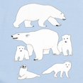 thumbnail image 2 of CafePress - Polar Bears, Harp Seal, And Arctic Fox Body Suit - Baby Light Bodysuit, Size Newborn - 24 Months, 2 of 4