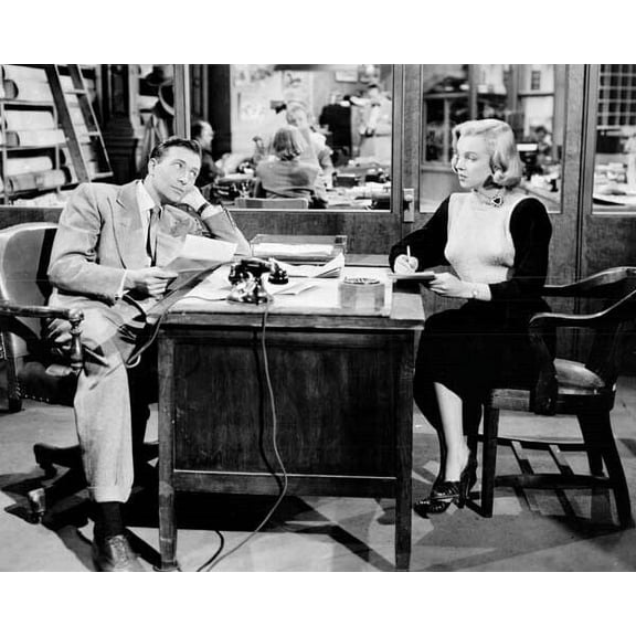 Home Town Story 1951 Marilyn Monroe takes dictation for Jeffrey Lynn 11x17 poster