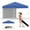 Blue, variant on 10x10 Pop Up Canopy with 1 Removable Sidewall, Easy Up Camping Tent with One Button Push Setup - 1 Roller Bag, 4 Weight Bags, Waterproof & UV-Resistant for Deck, Garden, Sports, Beach, Party