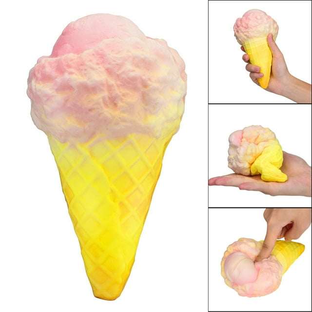 Jouets Anti-Stress Parfumés à Montée Lente en Forme de Crème Glacée Squishies à Induction Thermique