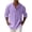 Purple, variant on SAWOBUUN Mens Linen Henley Shirts Long Sleeve Breathable Pullover Top Loose Fit Casual Beach Vacation T-Shirt
