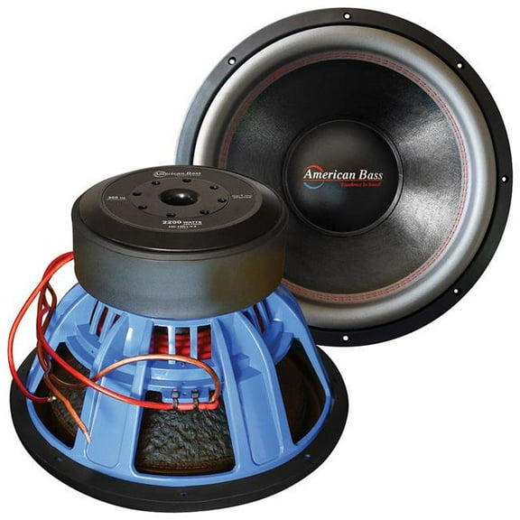 15 in. 220W RMS & 4000W Max 1 Ohm DVC Woofer