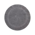 thumbnail image 3 of Better Trends Round Bath Mat 30" Diameter Elegant Reversible Bath Rug, Extra Soft Cotton for Ultimate Comfort, Absorbent, Ideal for Half Baths and Powder Rooms, (Gray) Lux Collection, 3 of 6
