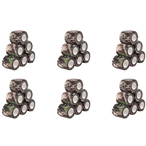 36 Roll Camouflage Tape Cling Scope Wrap Camo Stretch Bandage Self-Adhesive Tape for Camping Hunting Bike Telescope