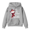 thumbnail image 4 of WhouRiu Girls Letter Graphic Pullover Hoodies Kids Autumn Casual Hooded Sweatshirts With Pockets, 4 of 4