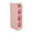 Pink, variant on 4 Compartment Storage Box Cosmetic Underwear Desk Bar Organizer Office Caddy