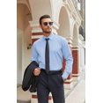 thumbnail image 6 of COOFANDY Mens Business Dress Shirts Long Sleeve Button Up Shirt formal Work Shirts, 6 of 6
