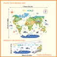 thumbnail image 3 of Adhesivos de pared de PVC con el mapa de animales del mundo, 81 x 110 cm, 3 hojas, 3 of 3