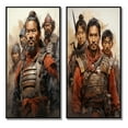 thumbnail image 2 of Designart "Terracotta Warriors China Art painting II" China Art Framed Wall Art Set Of 2 - Coral People Framed Wall Art Set Of 2, 2 of 7