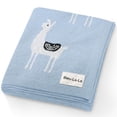 thumbnail image 1 of Manta de bebé Bleu La La La 89x79 cm 100% algodón Llama, 1 of 9