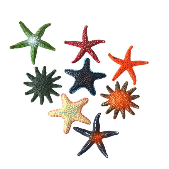 Pack of 8 Realistic Star Fish Pool Toy for Kids Swimming Training Underwater Diving Game Sea Figurine Toy