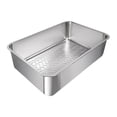 thumbnail image 1 of Caja de arena para gatos, inodoro para gatos, contenedor desmontable de lados altos, acero inoxidable resistente C, 1 of 8