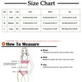 thumbnail image 3 of Fengqque Women Color Matching Split Swimsuit Bikini Print High Waist Beachwear Set, 3 of 5