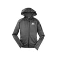 thumbnail image 1 of Gravity Outdoor Co. Womens Fleece Hooded Jacket - White Logo - Graphite - L, 1 of 1