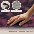 thumbnail image 6 of ODIKA 2'x3' Red Burgundy Opulent Floral Elegance Washable Accent Rug Victorian Grandeur with Large Blossoms Pet Friendly, Bedside Mat for Bedroom, Nursery, RV, 6 of 7