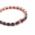 thumbnail image 2 of Blue Sapphire Oval Cut Tennis Bracelet,Silver Gold,wedding,Anniversary Gift for women, 2 of 5