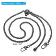 thumbnail image 2 of Uxcell 47 inch Purse Chain Strap Adjustable Handbag Chains Shoulder CrossBody Replacement for Bags Dark Grey, 2 of 6