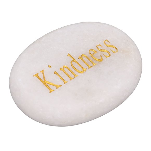 Inspirational Marble Stone Engraved, Elegant Encouragement Present Amulets Gift for Prayer Friends and Family Religious Home Decor