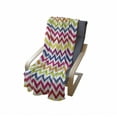 thumbnail image 3 of Chevron Soft Flannel Fleece Throw Blanket, Chevron Pattern Colorful Rainbow Inspired Fun Enjoyment Design, Cozy Plush for Indoor and Outdoor Use, 60" x 80", Multicolor, by Ambesonne, 3 of 5