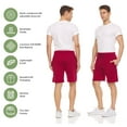 thumbnail image 6 of 3-Pack: Daresay Mens Sweat Shorts With Pockets Lightweight Mens Fleece Shorts (up to 3X), 6 of 7