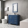 thumbnail image 2 of Eclife 36" Blue Bathroom Vanity Set with Ceramic Sink, Water Saving Faucet, 2 of 10