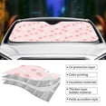 thumbnail image 4 of Kdxio Rabbit And Peach Print Front Windshield Sun Shade,Folding Auto Sunshade for Car Truck SUV-Small, 4 of 7