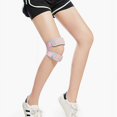 thumbnail image 2 of Jinsinto 2 Pack Knee Strap, Pain Relief，3D Silicone Adjustable Stabilizer for Running,Hiking,Basketball,Riding, Pink, 2 of 4