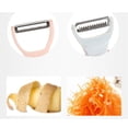 thumbnail image 3 of 2 in 1 Multifunctional Peeler Vegetable Fruit Peeler with Non-slip Comfortable Handle (Random Color), 3 of 8