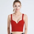 thumbnail image 1 of Ropa interior deportiva con copa fija, ajustable, antiflacidez, hermosa espalda, para mujer, para yoga, correr, a prueba de golpes, texto deportivo, 1 of 6