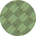 thumbnail image 1 of Ahgly Company Indoor Round Patterned Fern Green Area Rugs, 3' Round, 1 of 6