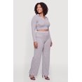 thumbnail image 2 of Women's Plus Size High Waisted Wide Leg Casual Pants with Pockets, 2 of 4