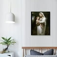 thumbnail image 3 of Nawypu Innocence Virgin Mary Baby Jesus Lamb By William-Adolphe Bouguereau Poster Canvas Print Wall Art Modern Room Living Room Bathroom Kitchen Bedroom Decor 16×20inch, 3 of 3