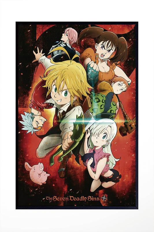 The Seven Deadly Sins Anime Poster and Prints Unframed Wall Decor 12x18