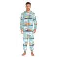 thumbnail image 3 of FORMRS Onesies Pajama for Adults Unisex Hoodie Winter Jumpsuit One Piece Sleepwear, Sizes S-2XL, Cartoon Train Pattern, 3 of 7