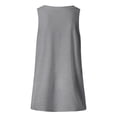 thumbnail image 4 of Fshinging Basic Cute Women Tank Top Summer Sleeveless V Neck Heart Graphic Beach Tunic Blouses&nbsp; Grey L, 4 of 4