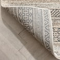 thumbnail image 4 of Well Woven Malaga Fresco Tribal Geometric Beige 7'10" x 10'6" Distressed High-Low Area Rug, 4 of 8