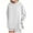 White, variant on BLVB Women's Oversized Sweatshirts Crewneck Long Sleeve Tunic Pullover Shirts Side Zipper Tops Fall Clothes
