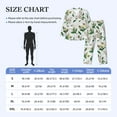 thumbnail image 2 of Mens Pajamas Set, Gorgeous Lilies Flowers Button Down Long Sleeve Loungewear Sleepwear Pjs sets for Men, 2 of 5