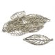 thumbnail image 3 of 10 colgantes de hoja de filigrana de plata y oro con temática de hojas, para hacer joyas, 50 x 25 mm, 3 of 9
