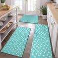 thumbnail image 2 of Light Blue Cartoon Unicorn Pattern Kitchen Rugs Sets Of 3,Kitchen Runner Rugs Non Skid Washable,Decorative Kitchen Floor Mats for Kitchen,Sink,Laundry,17"x30"+ 17"x47" + 17"x59", 2 of 6