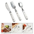 thumbnail image 3 of 1 Set of Kids Stainless Steel Tableware Simple Cutlery Set Cutter Spoon Fork Set, 3 of 6