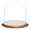 Oak Base, variant on Plymor 11.75" x 12" Glass Display Dome Cloche (Oak Wood Base)
