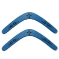 thumbnail image 1 of Boomerangs Design Structure Simple Bleu en Forme de V 2 Pcs 14.2x5.5in, 1 of 6