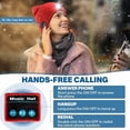 thumbnail image 4 of Wrongduck Bluetooth Beanie Hat with Light, Wireless Headlamp Cap with Built-in Speaker & Mic, Rechargeable LED and Headphones, Warm Winter Gift for Men & Women, 4 of 10